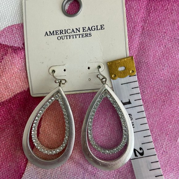 AMERICAN EAGLE - 2" TEARDROP EARRINGS - Picture 3 of 3